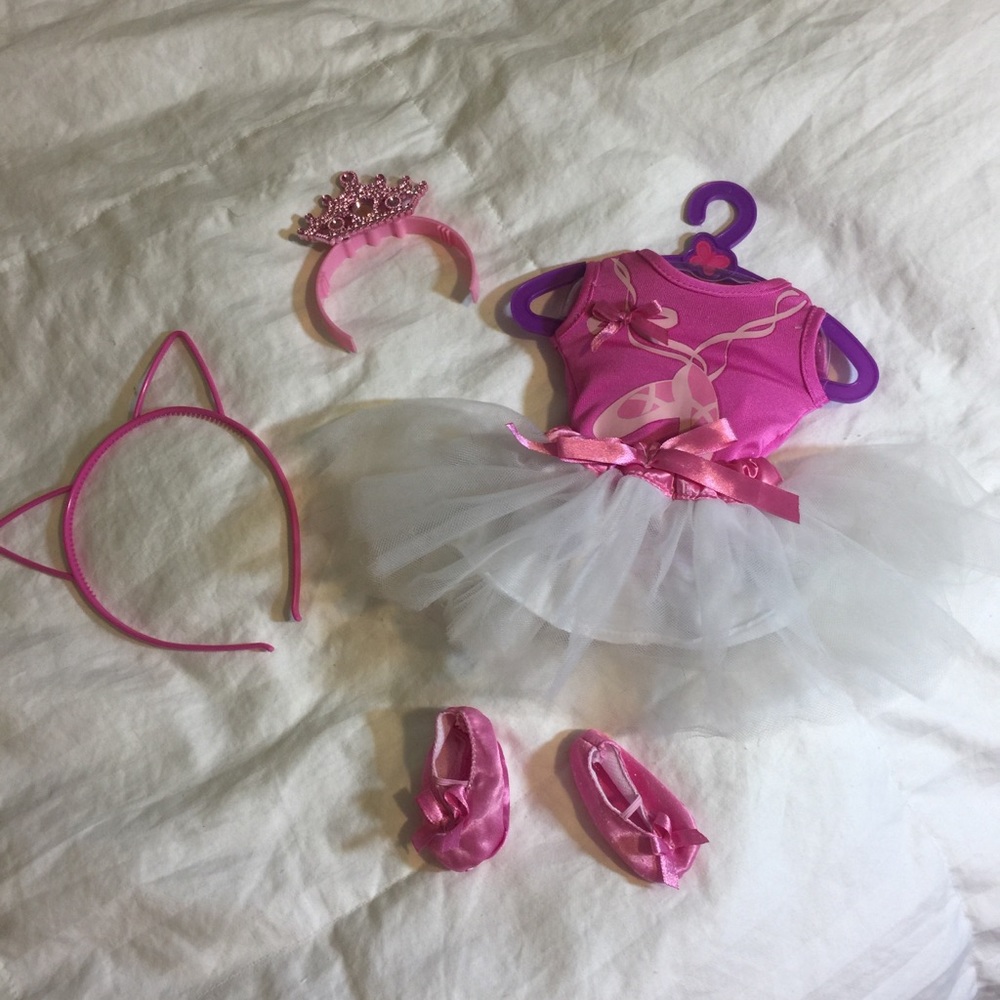Ballerina Costume Cat Dog Large Doll newborn